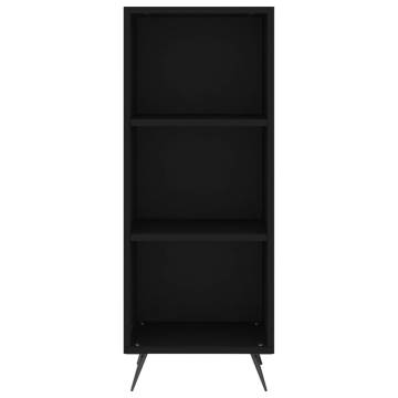 Stylish Highboard Black 34.5x32.5x180 cm - Hipomarket