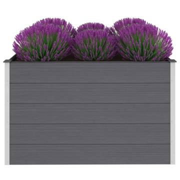 Garden Raised Bed WPC 150x100x91 cm Grey - Durable & Stylish