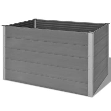 Garden Raised Bed WPC 150x100x91 cm Grey - Durable & Stylish