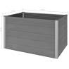 Garden Raised Bed WPC 150x100x91 cm Grey - Durable & Stylish