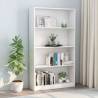 4-Tier Book Cabinet White 80x24x142 cm Engineered Wood Colour white Size 80 x 24 x 142 cm Quantity in Package 1 