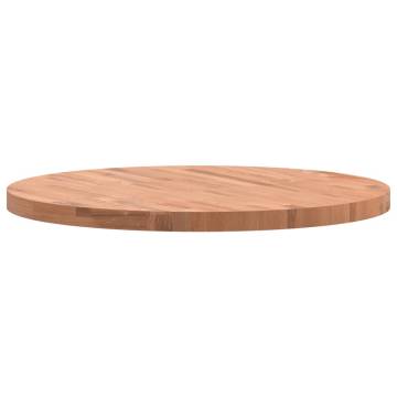 Round Solid Wood Beech Table Top Ø80x4 cm | Hipomarket UK