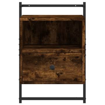 Wall-Mounted Bedside Cabinets - Smoked Oak | Hipo Market