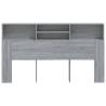 Headboard Cabinet Grey Sonoma - Stylish Bedroom Storage