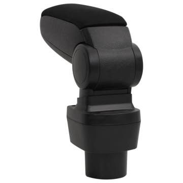 Stylish Car Armrest in Black | Adjustable Height & Storage