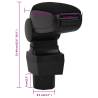 Stylish Car Armrest in Black | Adjustable Height & Storage