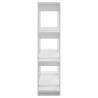 High Gloss White Book Cabinet & Room Divider | 100x30x123.5 cm