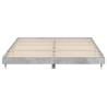 Concrete Grey Bed Frame 200x200 cm - Engineered Wood | HipoMarket