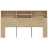 Headboard Cabinet Sonoma Oak - Stylish Bedroom Storage