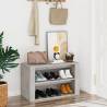 Elegant Concrete Grey Shoe Rack - 75x35x45 cm | HiPo Market