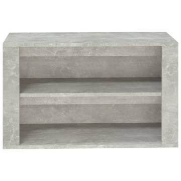 Elegant Concrete Grey Shoe Rack - 75x35x45 cm | HiPo Market