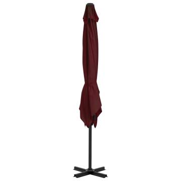 Cantilever Umbrella Bordeaux Red 250x250 cm | Hipo Market