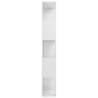 High Gloss White Book Cabinet & Room Divider 45x24x159 cm