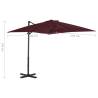 Cantilever Umbrella Bordeaux Red 250x250 cm | Hipo Market