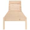 Adjustable Sun Lounger - Solid Pine Wood - 199.5x60x74 cm