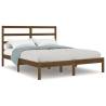 Honey Brown Solid Wood Bed Frame 120x190 cm - Small Double