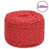 Boat Rope Red 10 mm 100 m Polypropylene Colour red Quantity in Package 1 Length 100 m Diameter 10 mm 