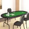 10-Player Folding Poker Table | Green - Perfect for Game Nights