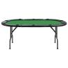 10-Player Folding Poker Table | Green - Perfect for Game Nights