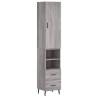 Highboard Grey Sonoma 34.5x34x180 cm | Stylish Storage Solution