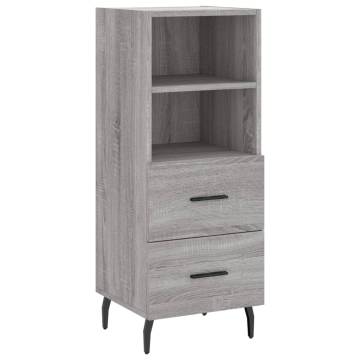 Highboard Grey Sonoma 34.5x34x180 cm | Stylish Storage Solution