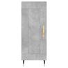 Stylish Concrete Grey Sideboard - 34.5x34x90 cm