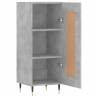 Stylish Concrete Grey Sideboard - 34.5x34x90 cm