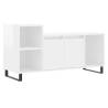 Stylish High Gloss White TV Cabinet - 100x35x55 cm