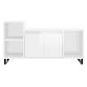 Stylish High Gloss White TV Cabinet - 100x35x55 cm