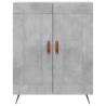 Stylish Highboard Concrete Grey - 69.5x34x180 cm | HipoMarket