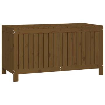 Garden Storage Box Honey Brown - Solid Pine Wood | Hipo Market