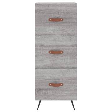 Elegant Grey Sonoma Highboard - Stylish Storage Solution