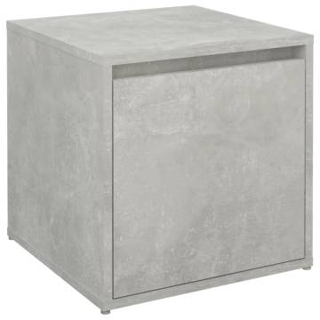 Stylish Concrete Grey Box Drawer | 40.5x40x40 cm