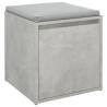 Stylish Concrete Grey Box Drawer | 40.5x40x40 cm