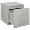 Stylish Concrete Grey Box Drawer | 40.5x40x40 cm