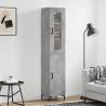 Highboard Concrete Grey 34.5x34x180 cm Engineered Wood Colour concrete grey Quantity in Package 1 Model 1 door 