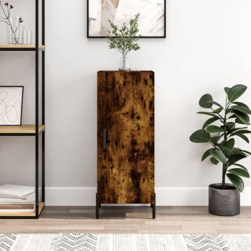 Modern Smoked Oak Sideboard | 34.5x34x90 cm | HipoMarket