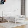 Bed Frame White Solid Wood 100x200 cm Colour white Size 100 x 200 cm 