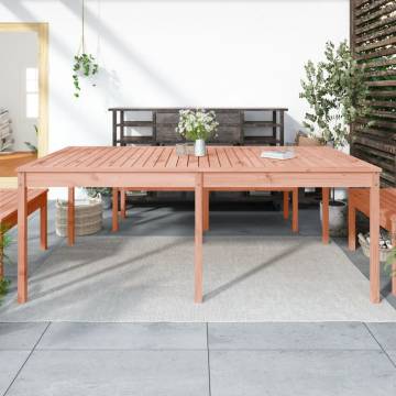 Solid Wood Garden Table 203.5x100x76 cm - Perfect for Outdoors