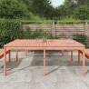 Solid Wood Garden Table 203.5x100x76 cm - Perfect for Outdoors