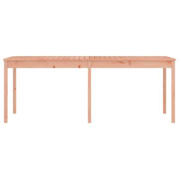 Solid Wood Garden Table 203.5x100x76 cm - Perfect for Outdoors