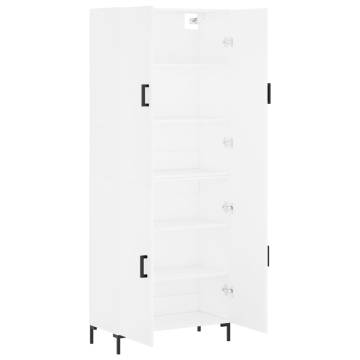 Stylish Highboard White 69.5x34x180 cm | Hipo Market