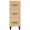 Stylish Highboard in Sonoma Oak - 34.5x34x180 cm