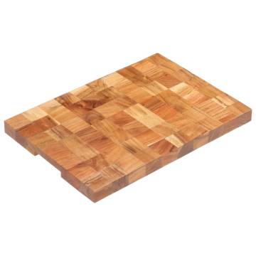 Solid Acacia Wood Chopping Board 50x34x3.8 cm - Hipomarket