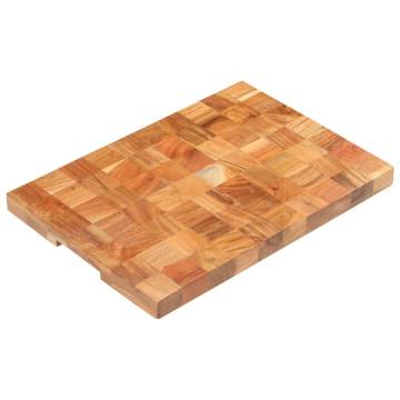 Solid Acacia Wood Chopping Board 50x34x3.8 cm - Hipomarket