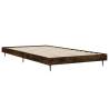 Smoked Oak Bed Frame 90x200 cm | Durable Engineered Wood