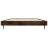 Smoked Oak Bed Frame 90x200 cm | Durable Engineered Wood