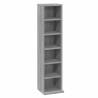 Stylish Grey Sonoma CD Cabinet | 21x20x88 cm