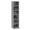 Stylish Grey Sonoma CD Cabinet | 21x20x88 cm