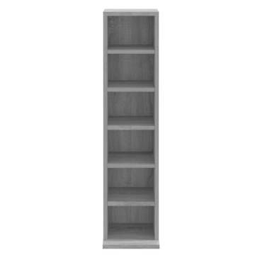 Stylish Grey Sonoma CD Cabinet | 21x20x88 cm